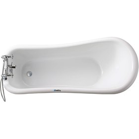 Resim Aslan Ayaklı Küvet | Urla | Sanacryl - 70x170 / Pembe / 1 Kişilik 