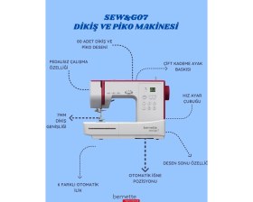 Resim Bernette Sew&Go 7 Dikiş Makinesi 