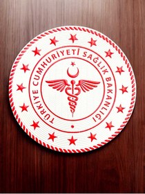 Resim AskerVadisi Sağlık Bakanlığı Slikon Arma Cırtlı Beyaz Renk 