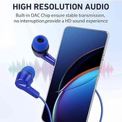 Resim UrbanX R2 Kablolu Kulak İçi Kulaklıklar TCL 10L için Mikrofonlu Dolaşmayan Kablo, Gürültü İzolasyonlu Kulaklıklar, Derin Bas, Kulak İçi Silikon İpuçları 