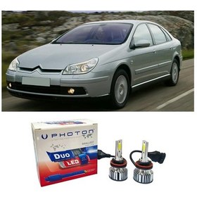 Resim Citroen C5 Uzun + Kısa Far Ampulü H4 Duo Yeni Seri Beyaz 2000-2008 