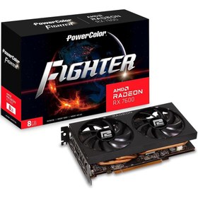 Resim POWERCOLOR Radeon RX7600 Fighter 8GB GDDR6 128Bit HDMI/DP Ekran Kartı 