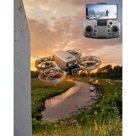 Resim Pileli Store LED Işıklı Mini Drone Kameralı Headless ve App Destekli 