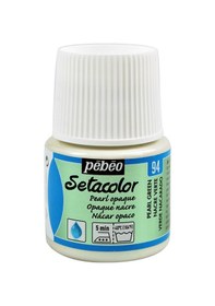 Resim Pebeo Setacolor Opak Kumaş Boyası Yanar Döner 94 Pearl Green 