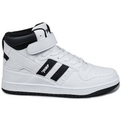 Resim Jump 28504 Yüksek Bilekli Beyaz - Siyah Erkek Sneaker Günlük Spor Ayakkabı Beyaz - Siyah 