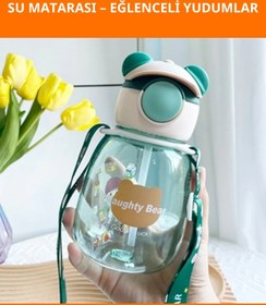 Resim Letsii Yaramaz Ayıcık Sızdırmaz Sağlıklı Su Matarası 500 ml 