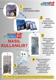 Resim nemtut Nem Alıcı Rutubet Emici Koku Giderici Korozyon Önleyici ( 3 Kutu Içerisinde 6 Paket ) 