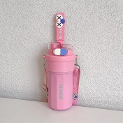 Resim Xinqi Trading Shop Göz Termos Kupası, Çift Içecek Kayışı Su Kupası, Iyi Görünümlü Öğrenci Spor Kupası, Dışarı Çıkarken Uygun Seyahat Kupası (Yurt Dışından) 