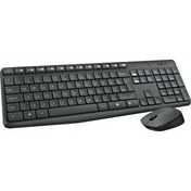 Resim Logitech MK235 920-007925 Kablosuz Koyu Gri Klavye Mouse Set 