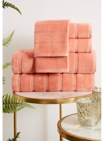 Resim Sadem Organik Stripe Mutfak Ve Kurulama Havlusu 30x50 Cm Şeftali 