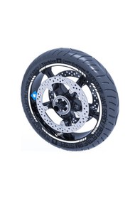 Resim Floresan Beyaz 4 Parçalı Kesikli Jant Şeridi Sticker Çınar Extreme 