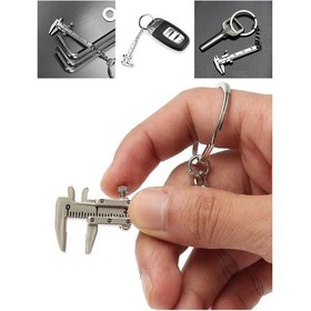 Resim Metal Anahtarlık Kumpas Metal 40Mm Mini Kumpas Anahtarlık Ölçme 