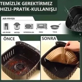 Resim Fritöz Pişirme Kağıdı 50 Adet 