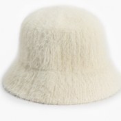 Resim Kadın Peluş Bucket Şapka 