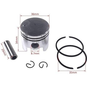 Resim İkra Ibkh 33 Motorlu Multi Tırpan Piston Seti 