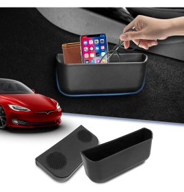 Resim Ramm Tesla Model Y / Model 3 Gözlük Muhafaza Kabı Mat Siyah 