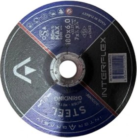 Resim Interflex Metal Bileme Taşı Bombeli 180X6.0 X22,23MM Renk Siyah 