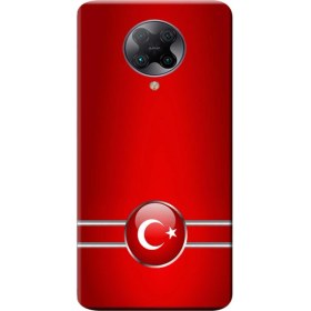 Resim Ceppare Xiaomi Poco F2 Pro Kılıf Desen Baskılı Silikon Kapak Türk Bayrağı STK:106 