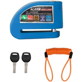 Resim Gp Kompozit Dsk003 Universal Alarmlı Motosiklet Disk Kilidi Mavi 