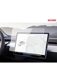 Resim Tesla Model 3 Ve Model Y Navigasyon Ve Multimedya Uyumlu Mat Ekran Koruyucu 