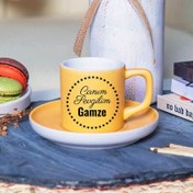 Resim Sarı Renk Canım Sevgilim İsimli Kahve Fincanı 