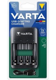 Resim Varta 57652 USB Quottro Charger Pil Şarj Cihazı 