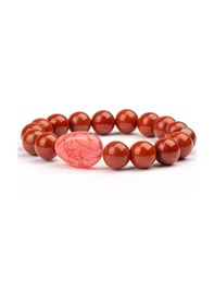 Resim Jasper Doğal Taş Bileklik 10 Mm Kendine Doğru Renkli 