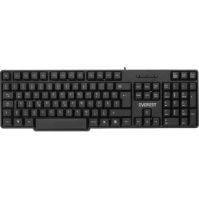Resim Everest KB-517U Siyah 2mt Bakır Kablolu USB F Standart Klavye 