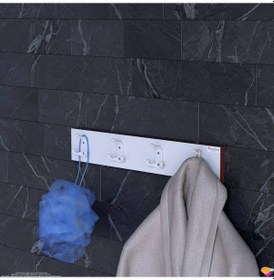 Resim Modilayn Arı Serisi 12 Kancalı 61,4x9,6 Cm Banyo Askısı - 4'lü Set Ekstra Düzen Ve Yer Tasarrufu Beyaz 
