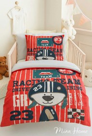Resim Mira Home Yenidoğan Erkek Bebek Nevresim Takımı %100 Pamuklu Racing Team 