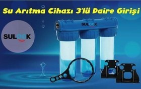 Resim Bina-Şebeke-Daire Giriş Su Arıtma Cihazı 3'lü 10 Inch(Boş) 