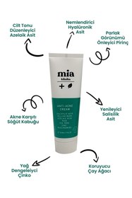 Resim Mia Klinika Sivilce Ve Akne Gidermeye Yardımcı Bariyer Güçlendirici Nemlendirici Krem 50ml 