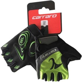 Resim Carraro V7C Kıcsa Parmak Jelli Bisiklet Eldiveni Yeşil XL 