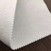 Resim Tek taraflı yapışkan astar malzemesi, bir tarafında sıcak eriyikli kumaş, el dikimi için orta astar 10*39.37 inç (25*100 cm), DIY el işleri ve giyim yapımına uygun 