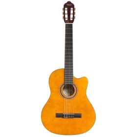 Resim Valencia VC104TC Klasik Gitar - Naturel Cutaway (Başlangıç Seviyesi) | Sap Ayar Çeliği (Truss Rod), Kesik Kasa (Cutaway) ile Üst Perdelere Kolay Erişim ve Parlak Naturel Bitiş 
