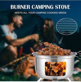 Resim Jokmae Odun Yakıtlı Kamp Ocağı Hayatta Kalma, Kömür Ve Alkol Uyumlu Çok Renkli 