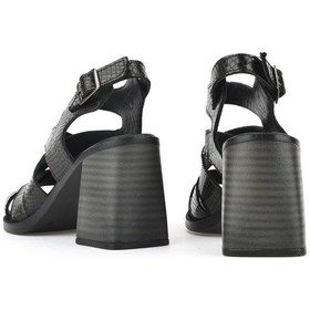 Resim Ziya, Kadın Hakiki Deri Topuklu Sandalet 151992z54013 Siyah 151992z54013 000 Siyah 