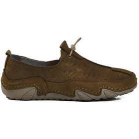 Resim Haki Hakiki Deri Kadın Casual Ayakkabı 124-3 Z Haki 