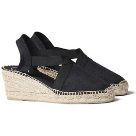 Resim Sandalet Kadın Ter Toni Pons Elastic Linen Black Negre Siyah 