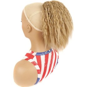 Resim Cbtx Ls868 İpli Sabit Mısır Perma Kıvırcık Peruk Kabarık Kısa At Kuyruğu Peruk, Renk: 16 