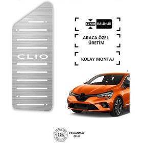 Resim A&g Tuning Renault Clio 5 Ayak Dinlendirme Pedalı Krom Ayak Dayama Pedalı Kgagpedal000017 