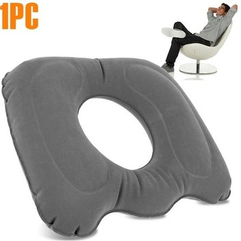 Şişme Seyahat Yastığı Gri Lacivert