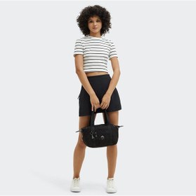 Resim Kıplıng Art Mini Küçük Boy Omuz Çantası Siyah Black Sıgnature Jq Siyah 