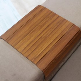 Resim Veronya Pratik Ev Ofis Sehpası Koltuk Kenarı Portatif Sehpa Amerikan Ceviz 