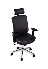 Resim Ofisbazaar Up Deri Yönetici Koltuğu Ergonomik Ve Modern Tasarım Martin 06- Gri Deri Gri 