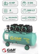 Resim Gap Kompresör Gpy15003-2 Hava Kompresörü Yüksek Emişli Yağsız Teknoloji 200 L 