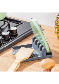 Resim Porsima Org-85 Kaşık Ve Kapak Tutucu Kaşık Kepçe Altlığı Antrasit 