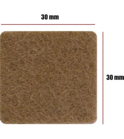 Resim Lidyahan Store Mobilya Keçesi,kendinden Yapışkanlı Zemin Koruyucu Kahverengi (30X30MM) 