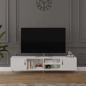 Resim Asra Trend %100 MDFLAM Tv Ünitesi Beyaz T-09 