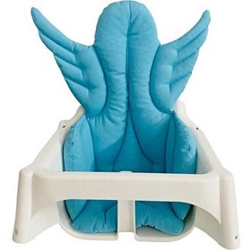 Resim Pamuk Atölyesi Antilop Melek Kanatlı Küçük Mama Sandalyesi Minderi - Mavi 